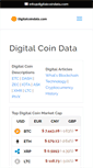 Mobile Screenshot of digitalcoindata.com